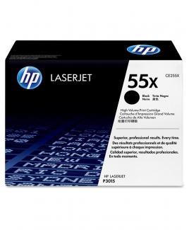 HP 55X LaserJet Toner Cartridge, black (CE255X)